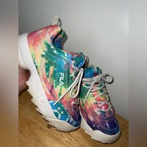 Used FILA Disruptor II Women’s 6.5 Tie Dye Shoes